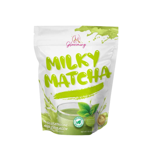 Glowming Milky Matcha Glutathione and Collagen Drink