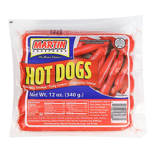 Martin Purefoods Hot Dogs