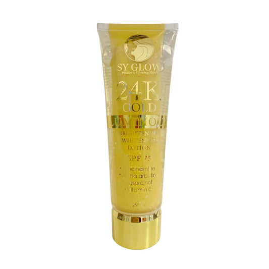 SY GLOW 24K Luminous Brightening Whitening Lotion SPF 75