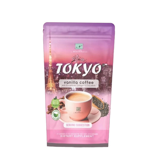 TOKYO Vanilla Coffee with Glutathione, Collagen & Chia Seeds